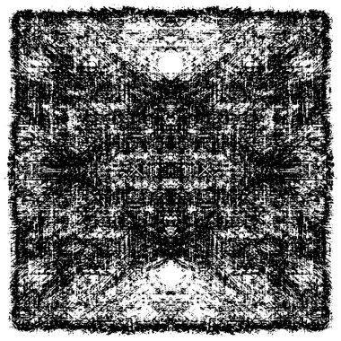 siyah ve beyaz grunge monokrom çizimi