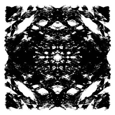 siyah ve beyaz grunge monokrom çizimi