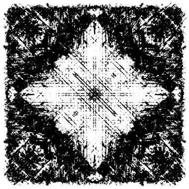 siyah ve beyaz grunge monokrom çizimi