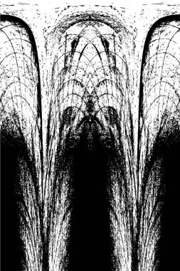 siyah ve beyaz grunge monokrom çizimi