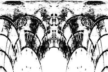 siyah ve beyaz grunge monokrom çizimi