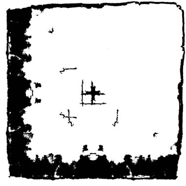 siyah ve beyaz grunge monokrom çizimi