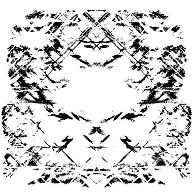siyah ve beyaz grunge monokrom çizimi
