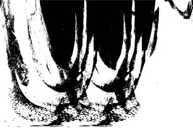 siyah ve beyaz grunge monokrom çizimi