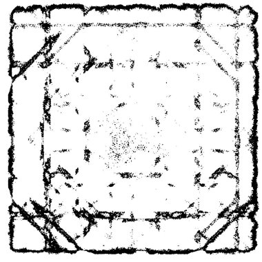 siyah ve beyaz grunge monokrom çizimi