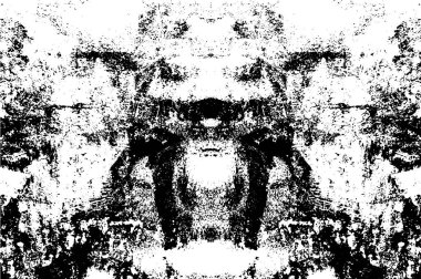 siyah ve beyaz grunge kirli vintage monokrom çizimi