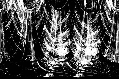 siyah ve beyaz grunge kirli vintage monokrom çizimi