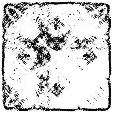 siyah ve beyaz grunge kirli vintage monokrom çizimi