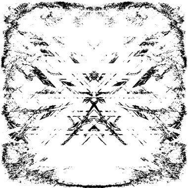 siyah ve beyaz grunge kirli vintage monokrom çizimi