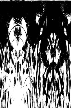 siyah ve beyaz grunge kirli vintage monokrom çizimi