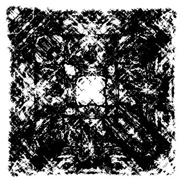 siyah ve beyaz grunge kirli vintage monokrom çizimi