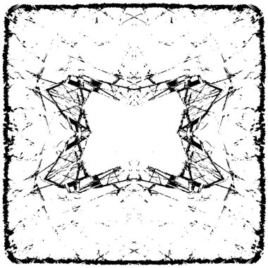 siyah ve beyaz grunge kirli vintage monokrom çizimi