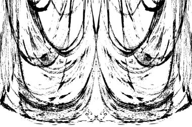 siyah ve beyaz grunge kirli vintage monokrom çizimi