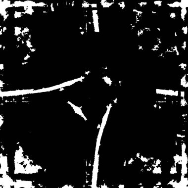 siyah ve beyaz grunge kirli vintage monokrom çizimi