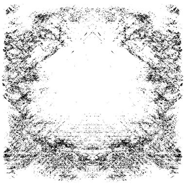 siyah ve beyaz grunge kirli vintage monokrom çizimi