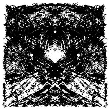 siyah ve beyaz grunge kirli vintage monokrom çizimi