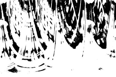 siyah ve beyaz grunge kirli vintage monokrom çizimi