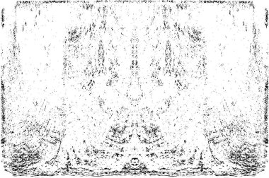 Grunge dikey olarak simetrik siyah beyaz doku. Tek renkli yıpranmış kaplama deseni. 