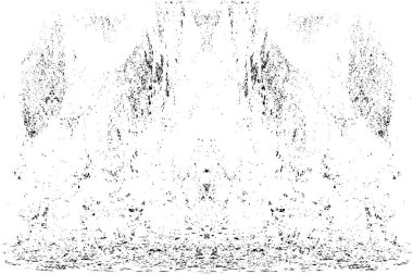 Grunge dikey olarak simetrik siyah beyaz doku. Tek renkli yıpranmış kaplama deseni. 