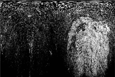 Siyah beyaz dokuda sıkıntılı arkaplan, soyut vektör çizimi