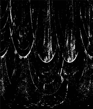 Siyah beyaz dokuda sıkıntılı arkaplan, soyut vektör çizimi