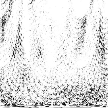 Siyah beyaz dokuda sıkıntılı arkaplan, soyut vektör çizimi