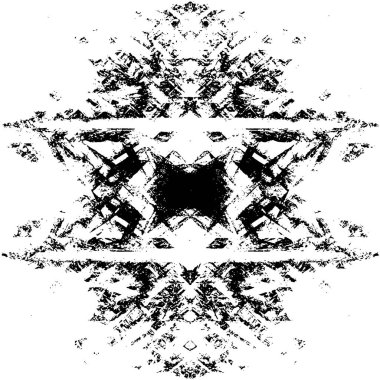 Siyah beyaz dokuda sıkıntılı arkaplan, soyut vektör çizimi