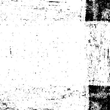 Siyah beyaz dokuda sıkıntılı arkaplan, soyut vektör çizimi