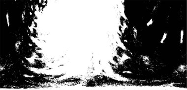 Siyah beyaz dokuda sıkıntılı arkaplan, soyut vektör çizimi