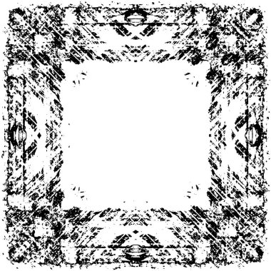 Siyah beyaz dokuda sıkıntılı arkaplan, soyut vektör çizimi