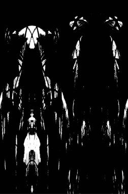 Siyah beyaz dokuda sıkıntılı arkaplan, soyut vektör çizimi