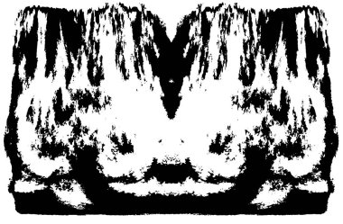 Siyah beyaz dokuda sıkıntılı arkaplan, soyut vektör çizimi