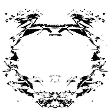 Siyah beyaz dokuda sıkıntılı arkaplan, soyut vektör çizimi