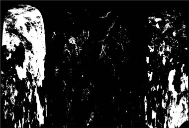 Siyah beyaz dokuda sıkıntılı arkaplan, soyut vektör çizimi