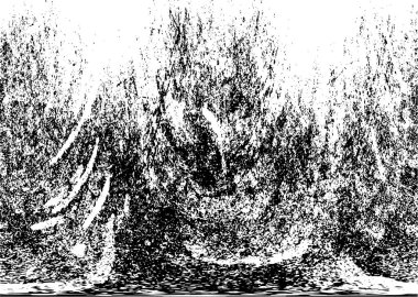 Siyah beyaz dokuda sıkıntılı arkaplan, soyut vektör çizimi