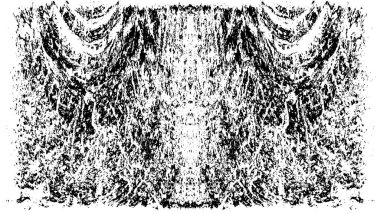 Siyah beyaz dokuda sıkıntılı arkaplan, soyut vektör çizimi