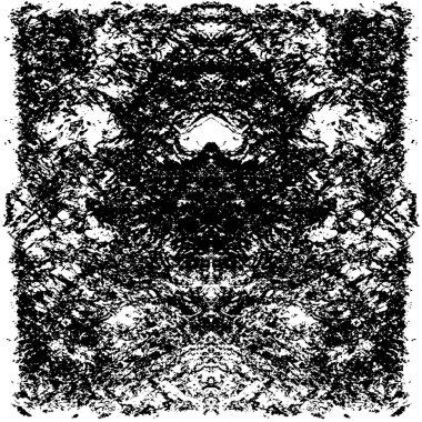 Siyah beyaz dokuda sıkıntılı arkaplan, soyut vektör çizimi