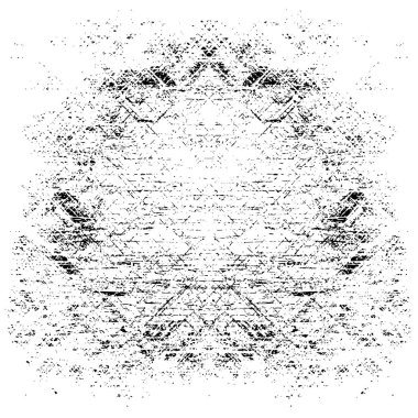 Siyah beyaz dokuda sıkıntılı arkaplan, soyut vektör çizimi