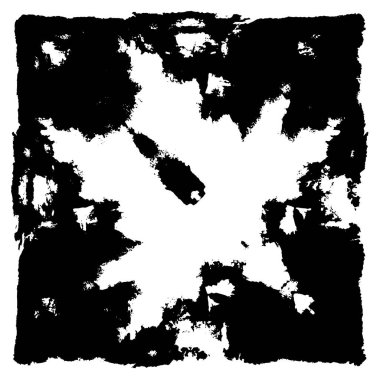 Siyah beyaz dokuda sıkıntılı arkaplan, soyut vektör çizimi