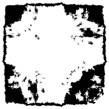 Siyah beyaz dokuda sıkıntılı arkaplan, soyut vektör çizimi