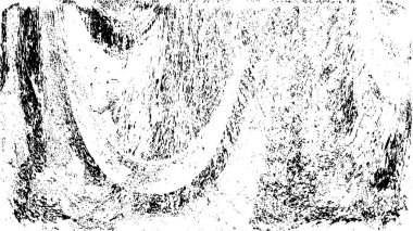 Siyah beyaz dokuda sıkıntılı arkaplan, soyut vektör çizimi