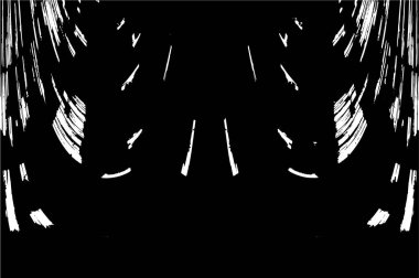 Siyah beyaz dokuda sıkıntılı arkaplan, soyut vektör çizimi