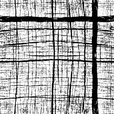 Siyah beyaz dokuda sıkıntılı arkaplan, soyut vektör çizimi