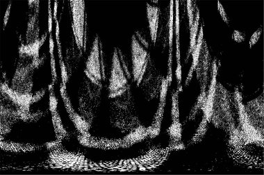 Siyah beyaz dokuda sıkıntılı arkaplan, soyut vektör çizimi