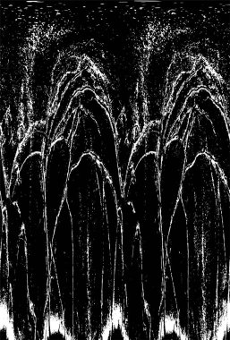 Siyah beyaz dokuda sıkıntılı arkaplan, soyut vektör çizimi