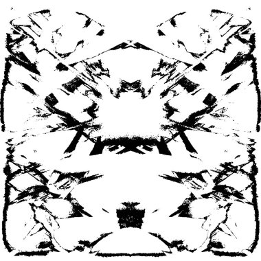 Siyah beyaz dokuda sıkıntılı arkaplan, soyut vektör çizimi