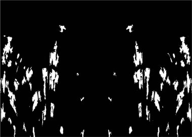 Siyah beyaz dokuda sıkıntılı arkaplan, soyut vektör çizimi