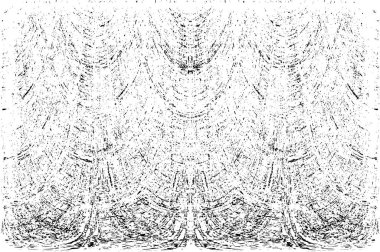 Grunge dikey olarak simetrik siyah beyaz doku. Tek renkli yıpranmış kaplama deseni. 