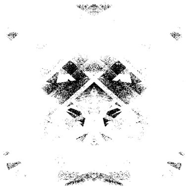 Çizik ve çiziklerle dolu siyah beyaz bir arka plan. Soyut vektör illüstrasyonu. 