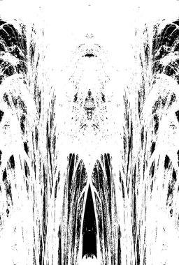 Çizik ve çiziklerle dolu siyah beyaz bir arka plan. Soyut vektör illüstrasyonu. 